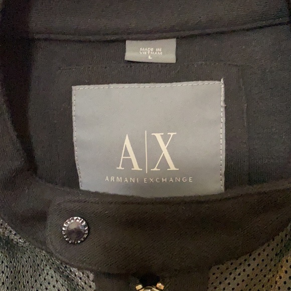Authentic Armani Exchange Leather front jacket - Picture 2 of 5